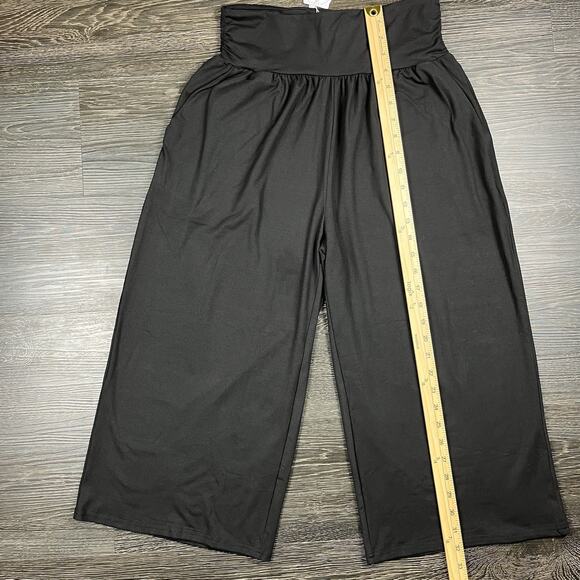 TARSE Womens Wide Leg High Rise Pants Large Loose Yoga Comfy Lounge Pants NWT - Picture 4 of 11